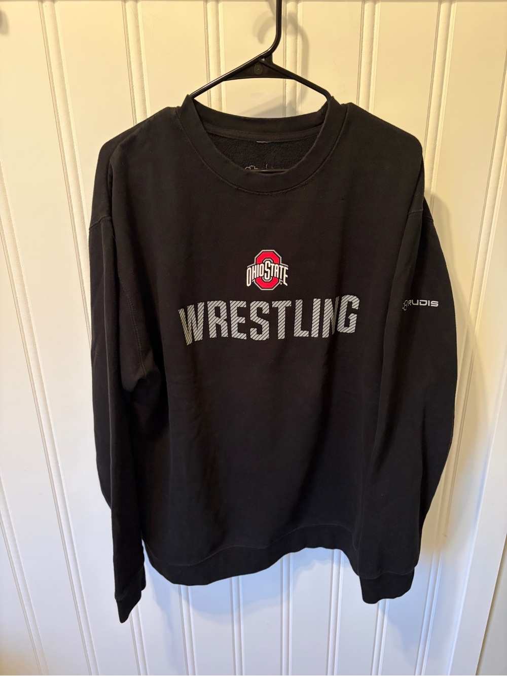 RUDIS Ohio State University Wrestling Crewneck Sweatshirt Black Men’s Size XL